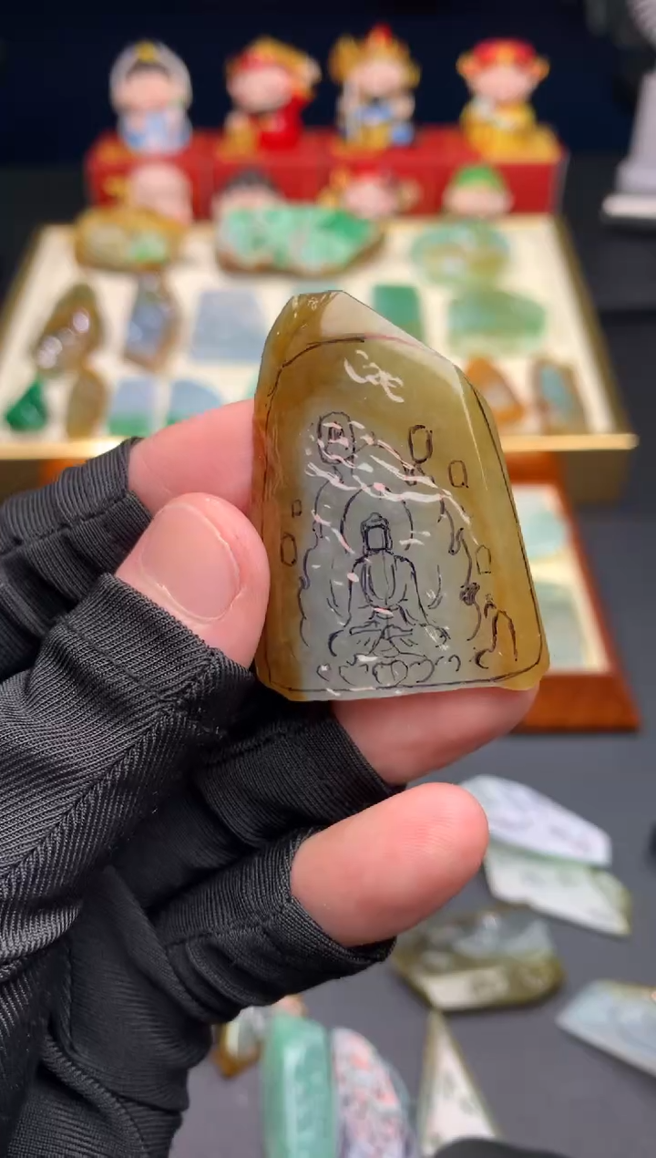 定制翡翠未镶嵌 天然翡翠裸石（含工费）