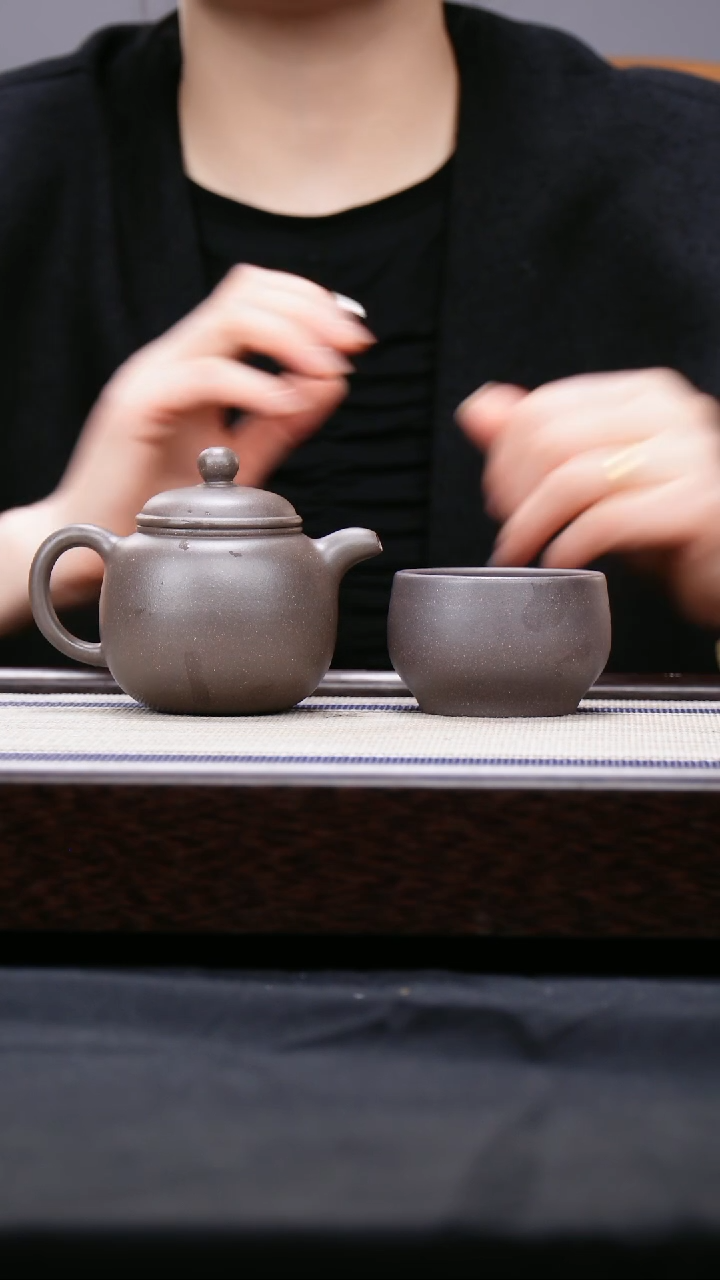 【闪购商品】紫砂茶壶大水谭天青  匏樽壶 