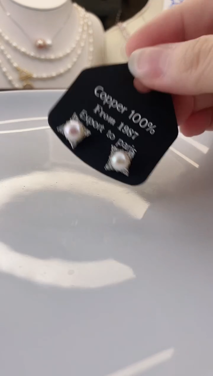 合金耳饰淡水珍珠9