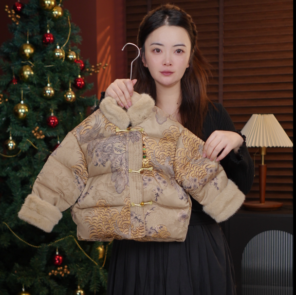 【现货】2025冬季儿童新款国风新中式加厚保暖外套39595