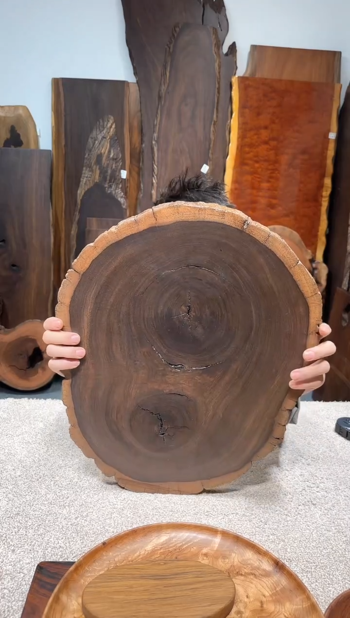 【闪购商品】风车木（黑檀木）尺寸48*40*2.5编号381