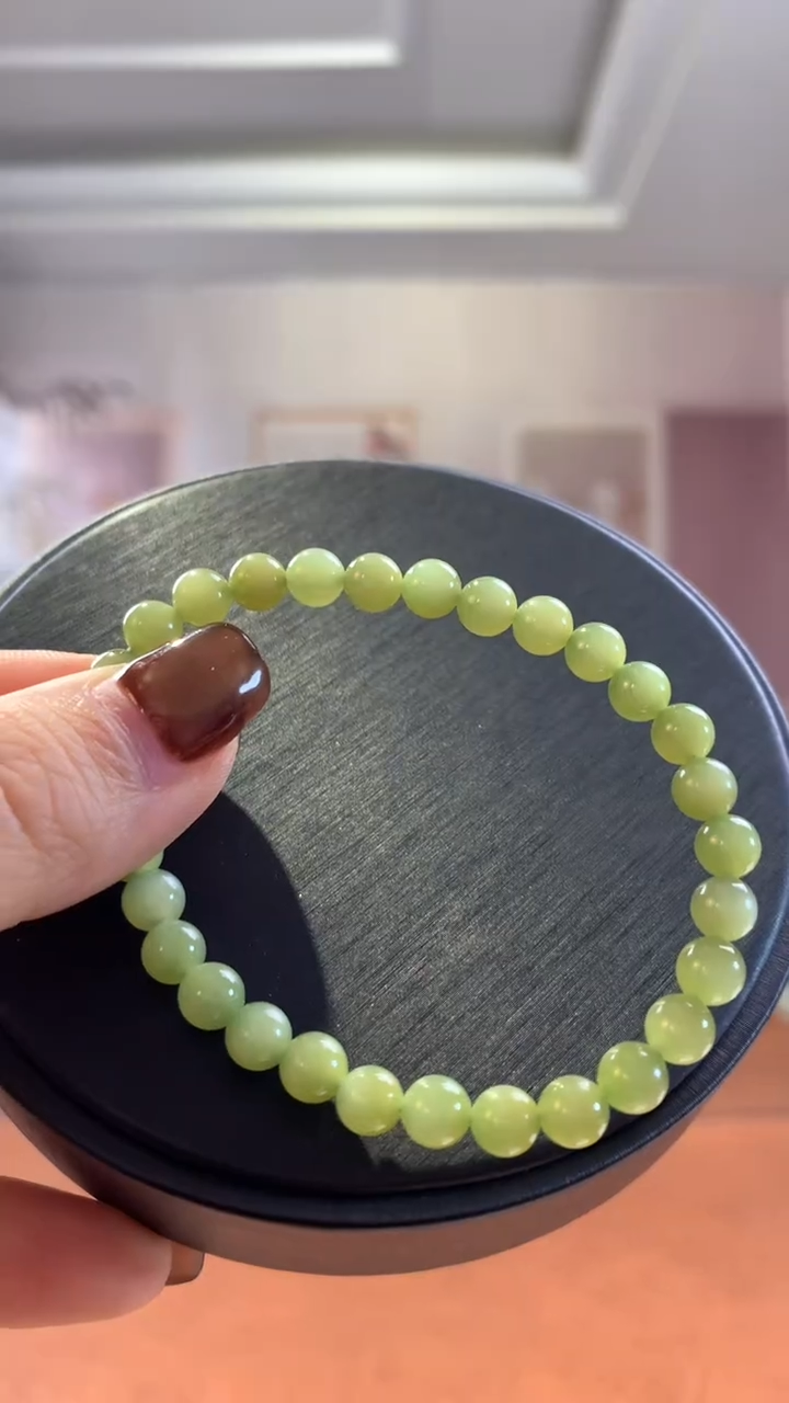 未镶嵌和田玉挂件且末黑羊洞6mm单圈