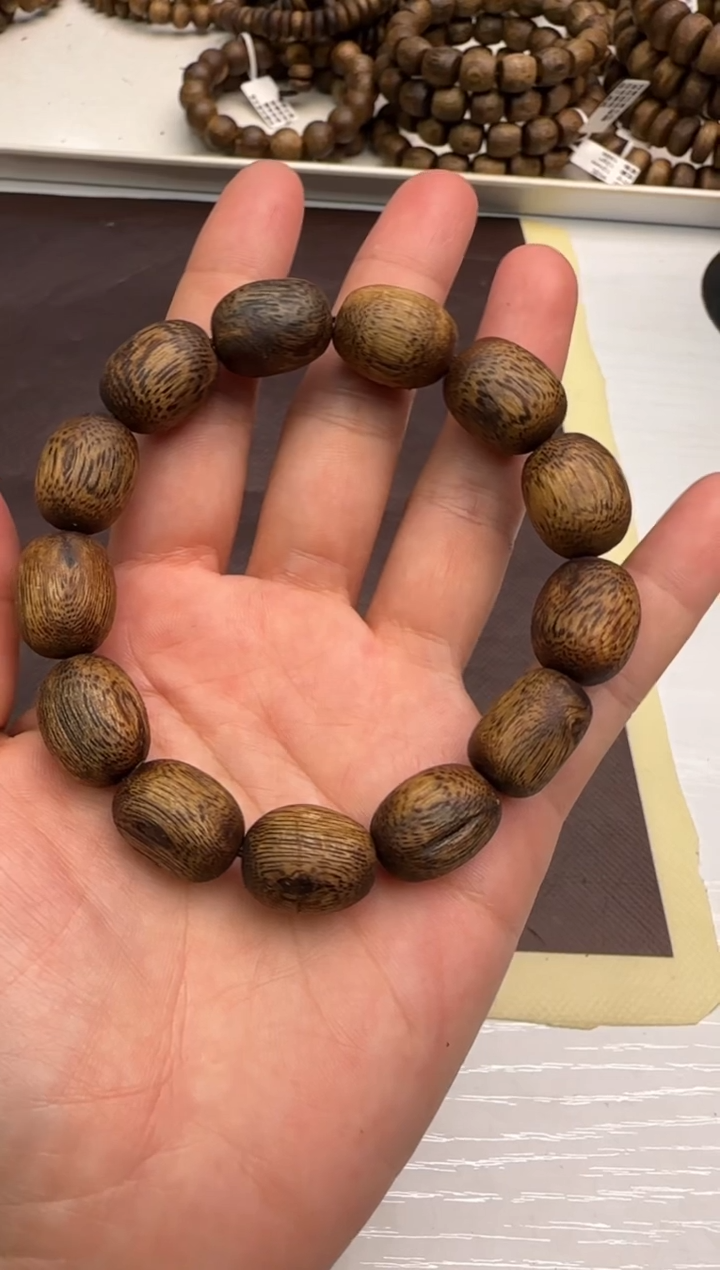 【闪购商品】沉香手串99沉小叶陆河树心油枣珠单圈多样性发1