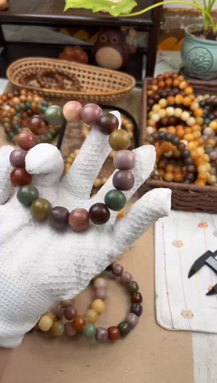 手串菩提根/象牙果a651 卡16 干磨瑕疵