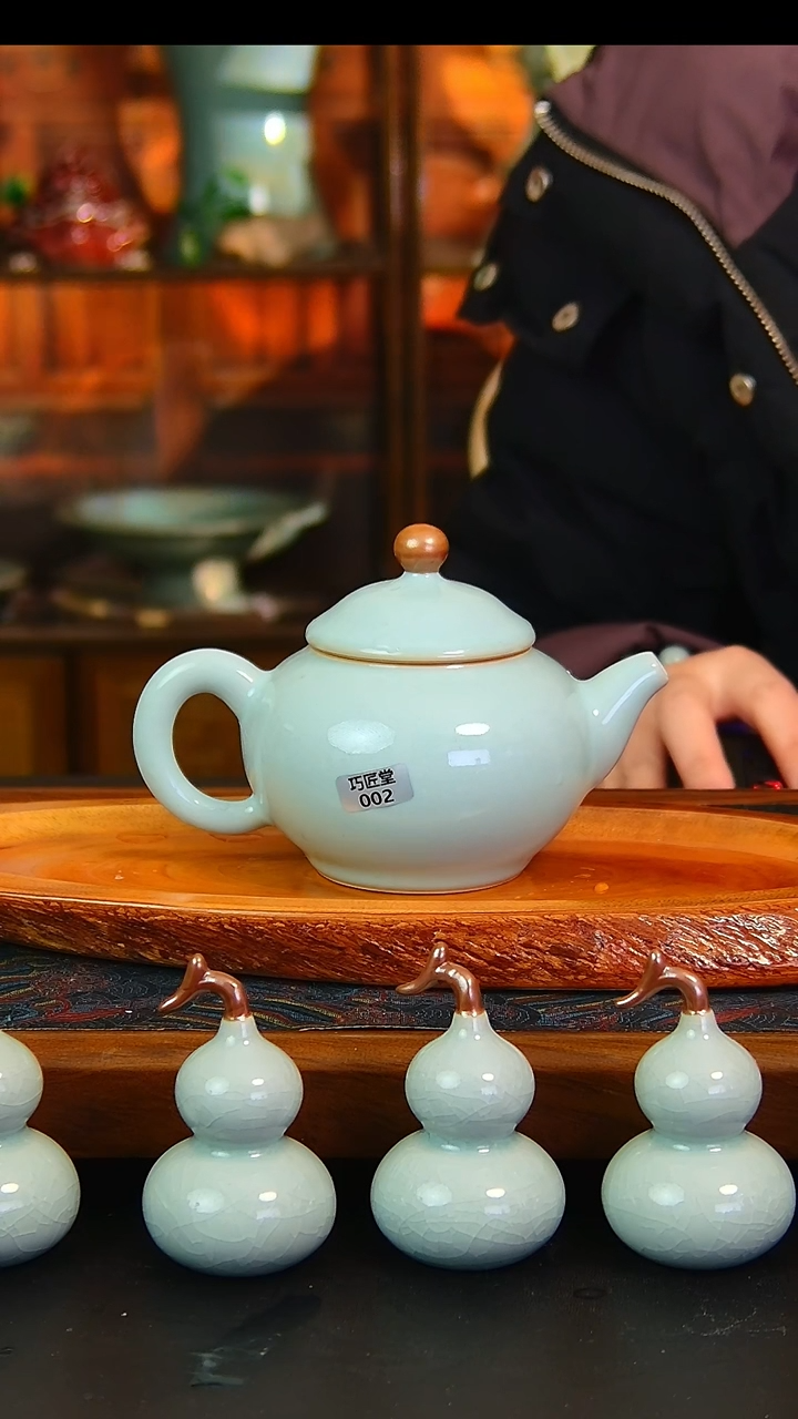 瓷片原矿汝瓷福利单杯，微瑕