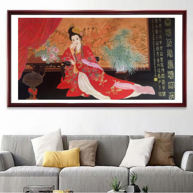 陈熙道—《花想容仕女图》
