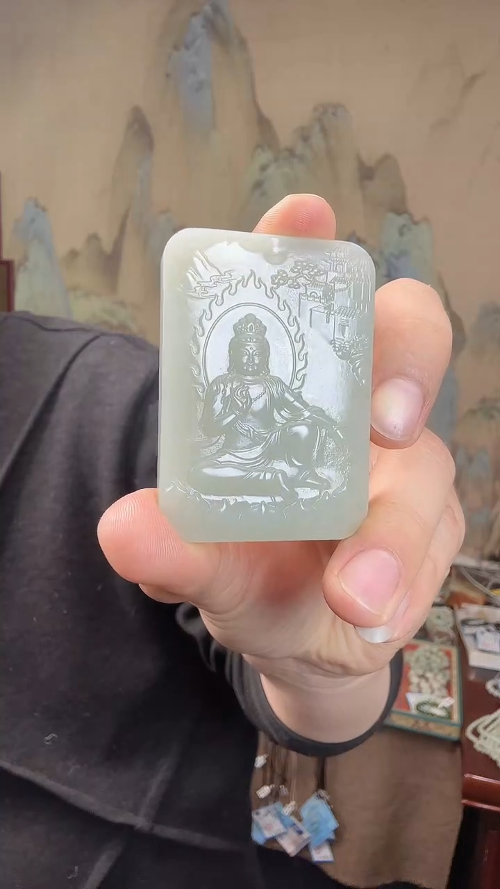 颈饰未镶嵌和田玉.