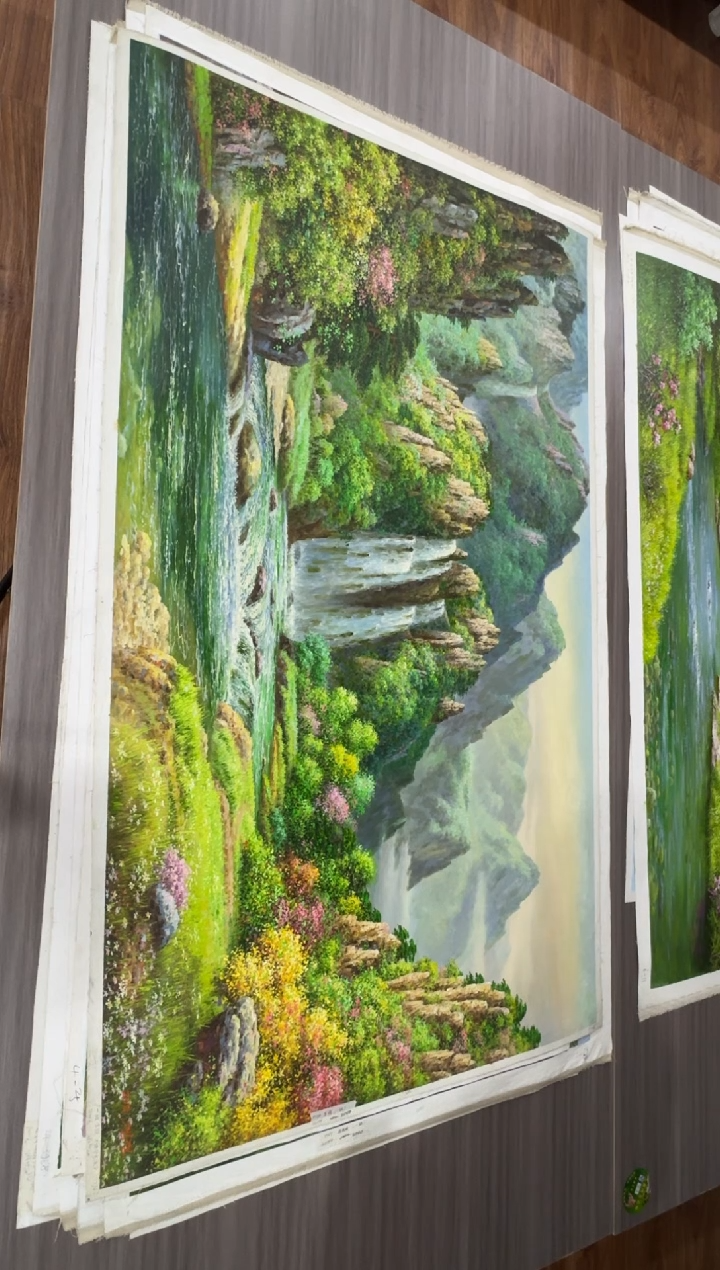 油画【78号】约1.6米丨朝鲜原创纯手绘孤品油画丨顺丰包邮