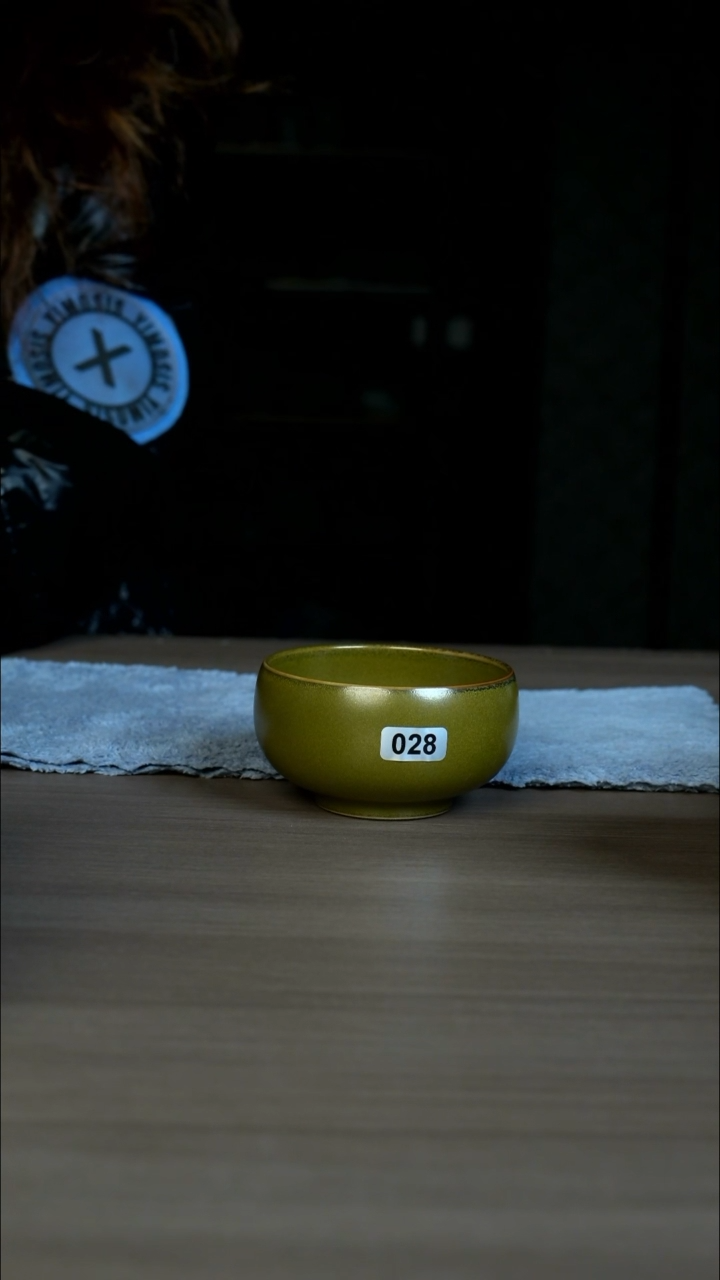 【闪购商品】杯028号茶叶末带足禅定杯