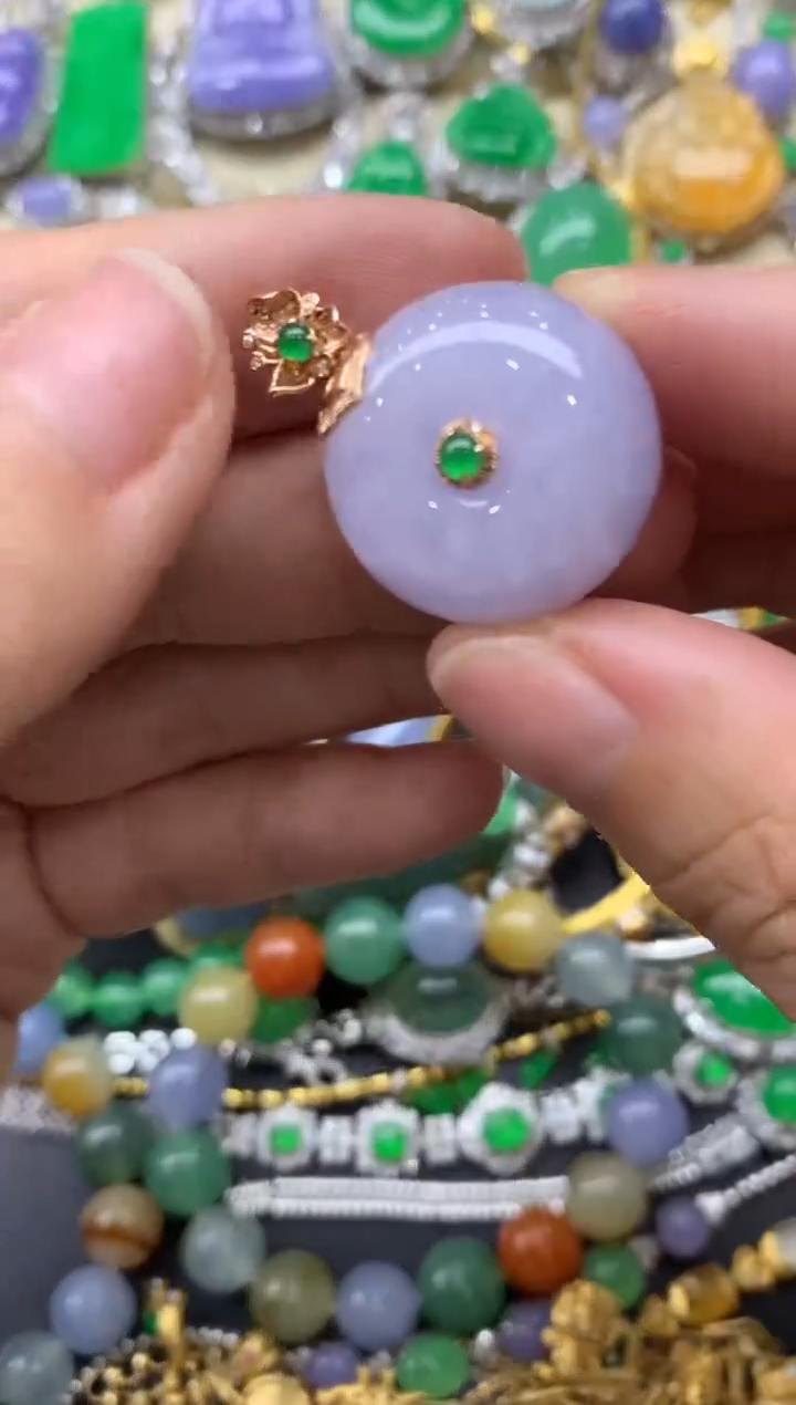 【闪购商品】翡翠颈饰18K金镶嵌472-中国好珍宝