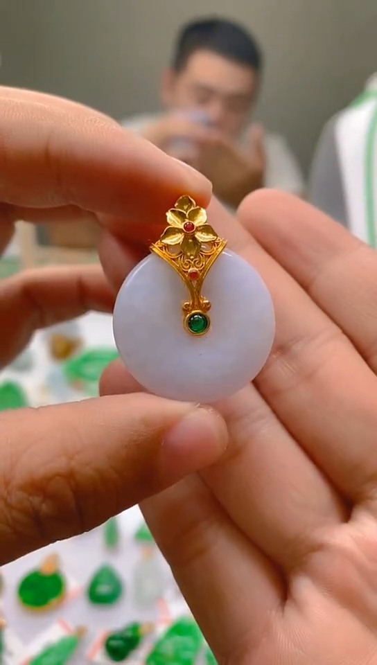 【闪购商品】翡翠颈饰18K金镶嵌 新号开播，全场乱卖