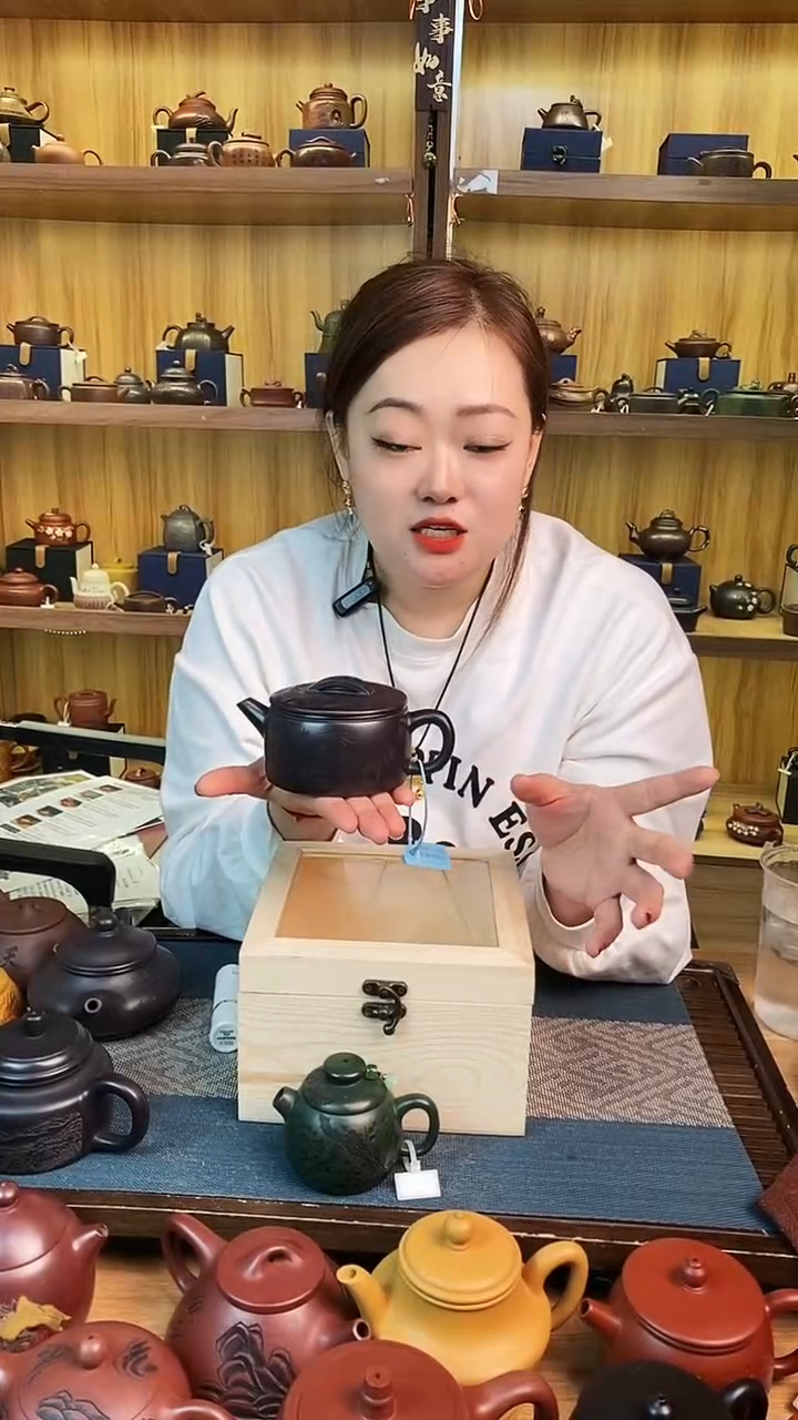 【闪购商品】紫砂茶壶石黄游龙汉瓦