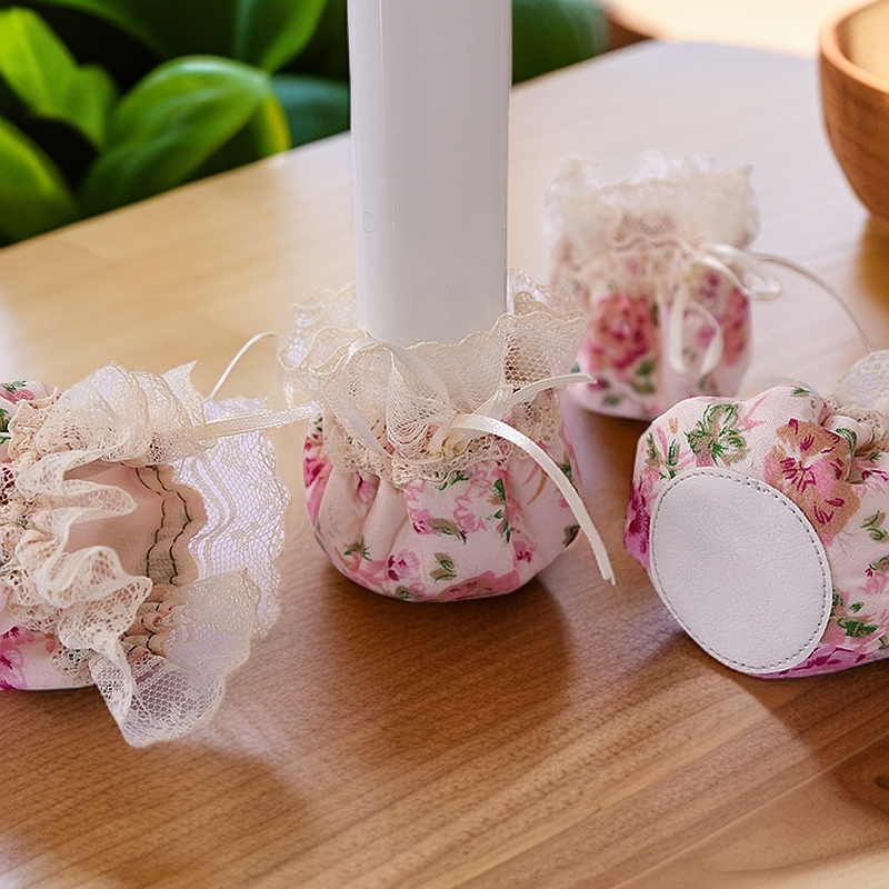 【8只】蕾丝布艺加厚防滑防噪音餐桌椅子凳子脚套腿套保护套脚垫