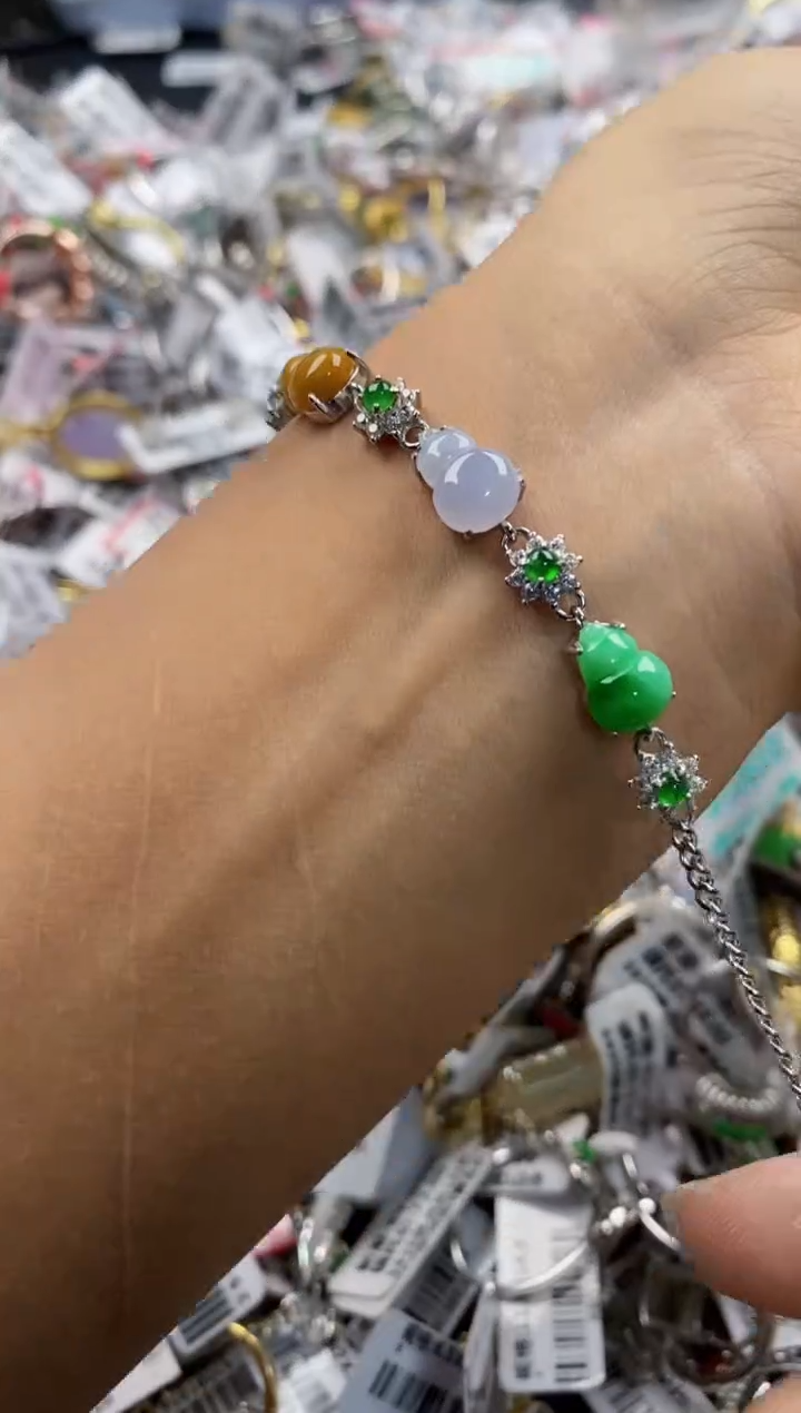 银S925镶嵌戒指翡翠111111------9