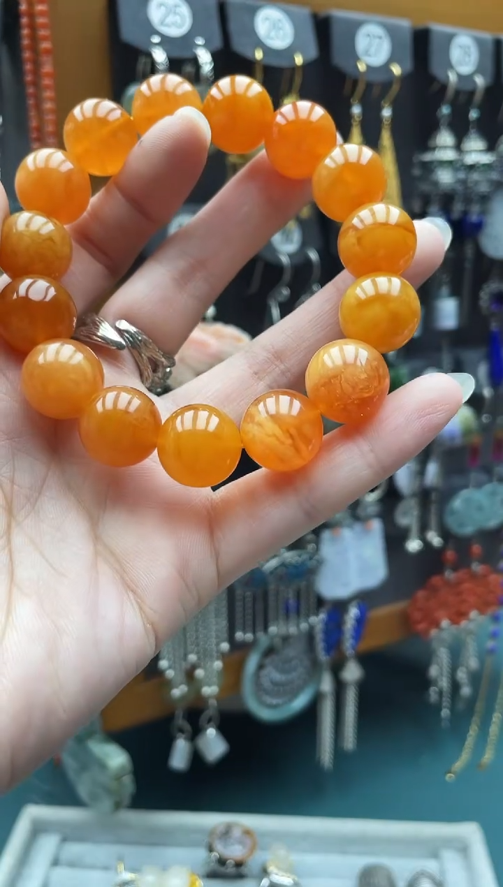 未镶嵌蜜蜡手串豫****）饰品