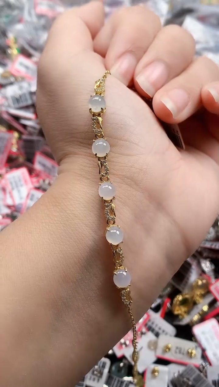 银S925镶嵌戒指翡翠天然A货缅甸翡翠