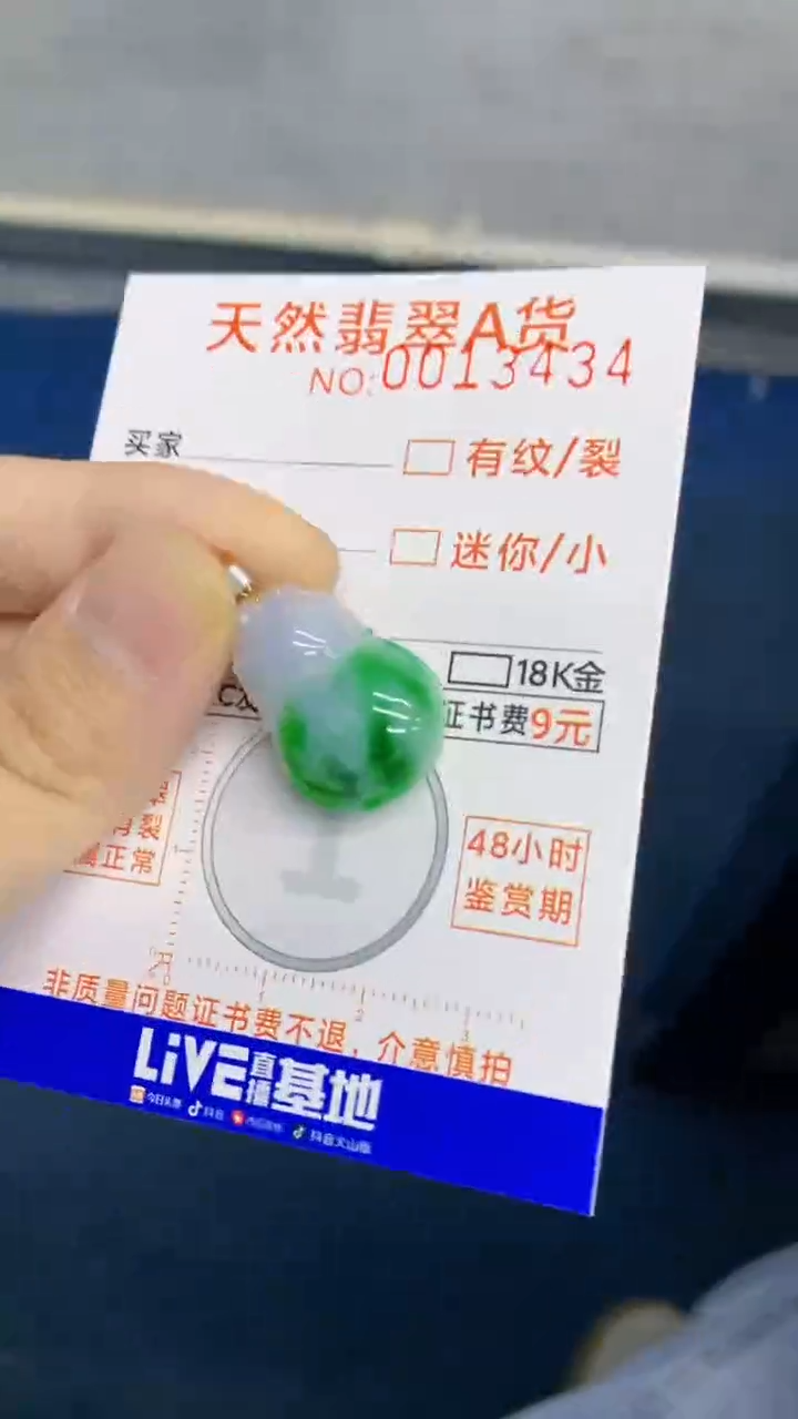 翡翠未镶嵌颈饰              1