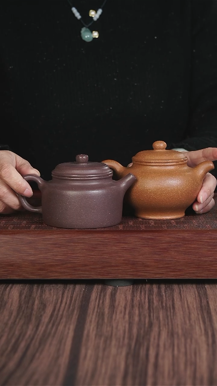 【闪购商品】紫砂茶壶黄降坡  掇只+粗砂天青德钟