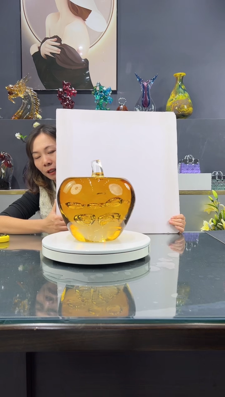 手工艺品琉璃  水晶琉璃摆件1个