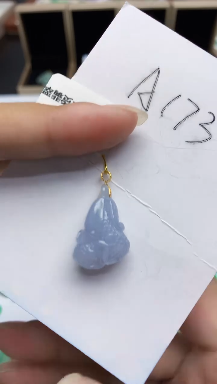 翡翠18K金镶嵌颈饰11111111111