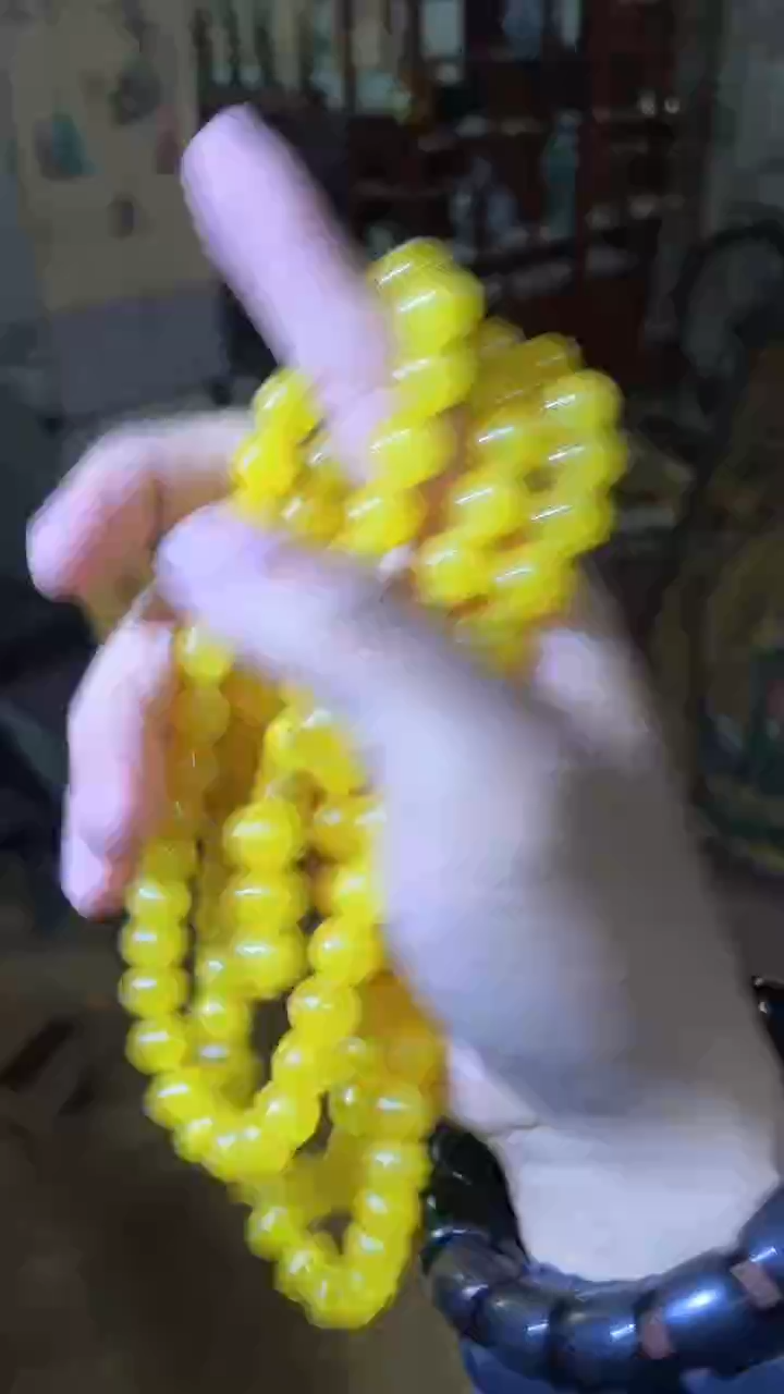 【闪购商品】和田玉（黄玉）手串未镶嵌-全黄长串