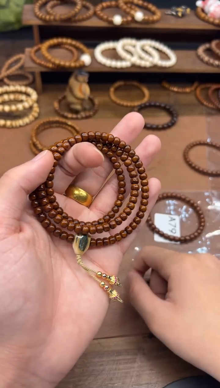 手串紫金鼠美**?咖皮纯色6*5鼠尖实心脖挂 蓝眼睛三通