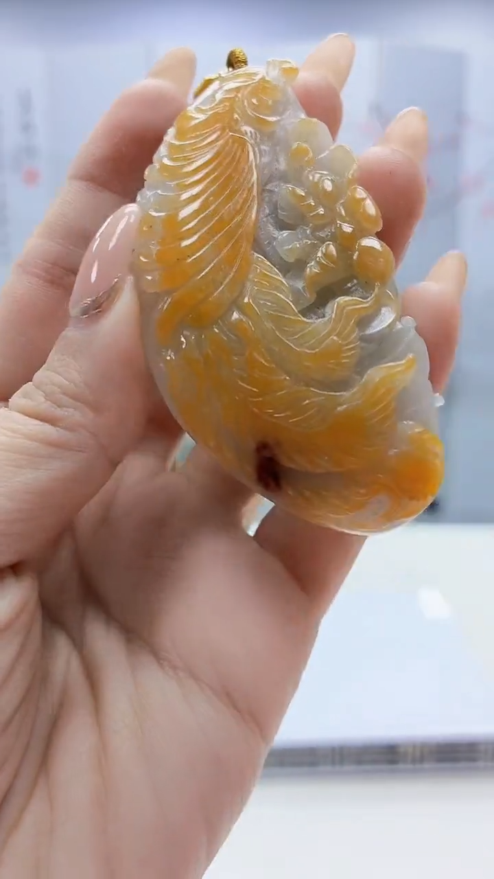 未镶嵌定制翡翠3495ty-毛货挂件19