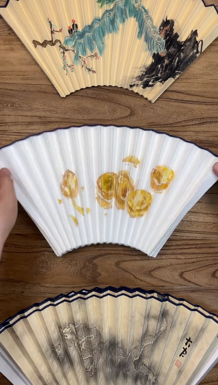 【闪购商品】扇子泽黎长物宣纸扇面