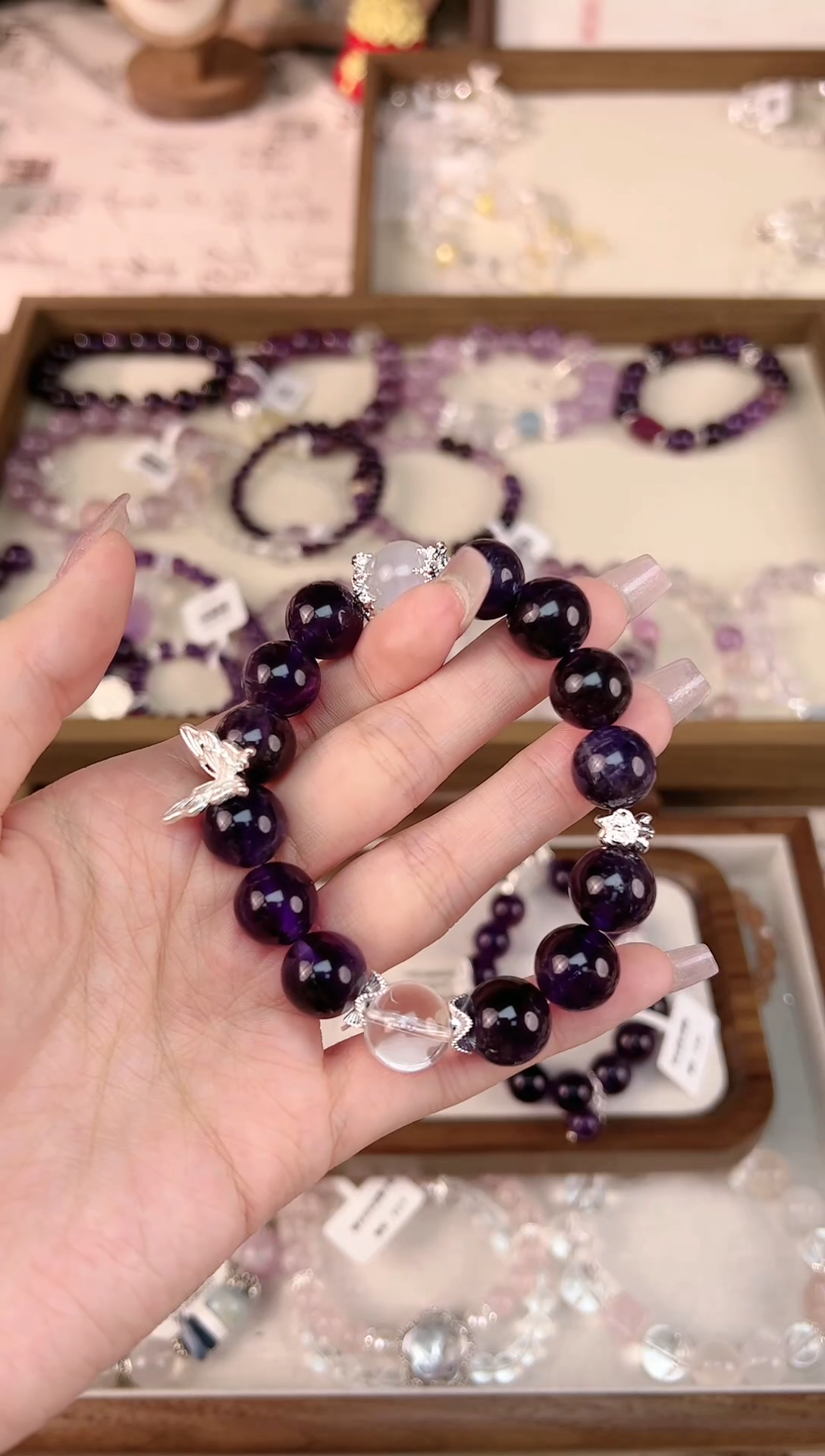 【闪购商品】水晶手串未镶嵌天然水晶 多样性发货发其一 颜色微差