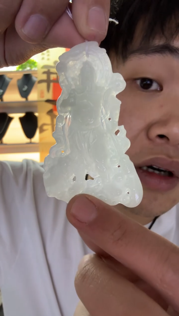 【闪购商品】翡翠颈饰未镶嵌天然翡翠A货孤品一件