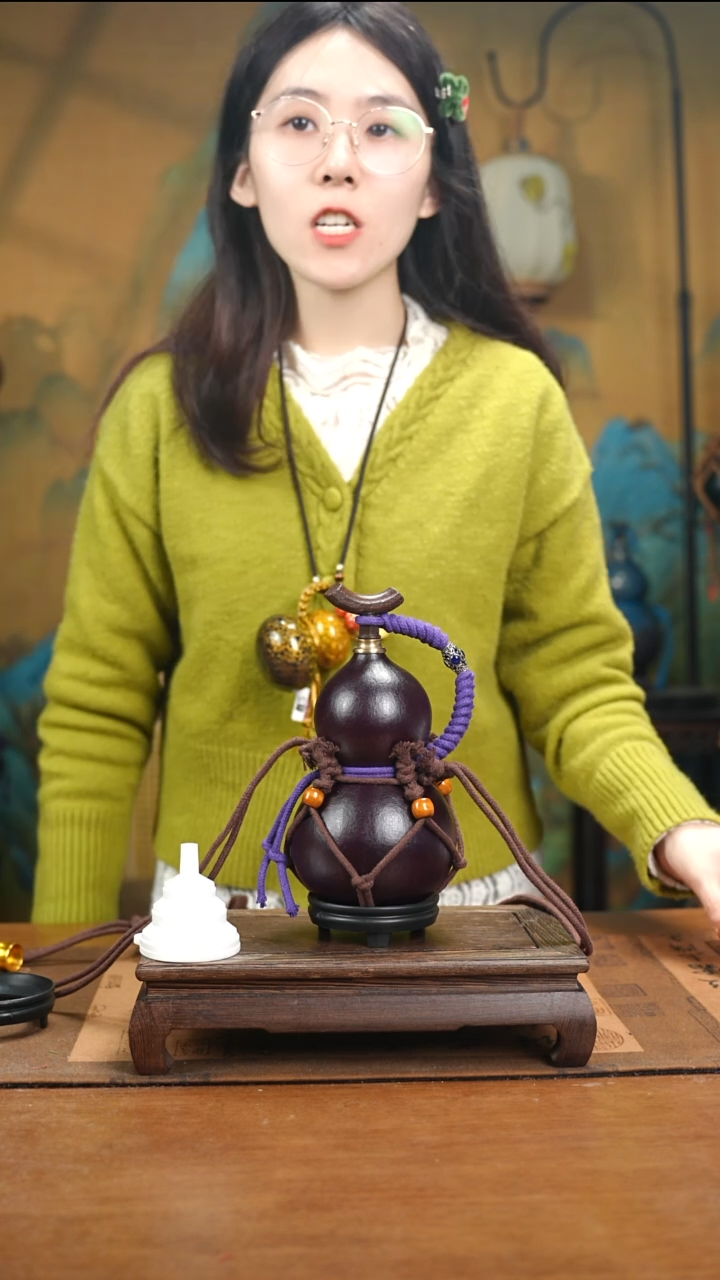 XJ048网兜款大漆酒葫芦（现货现发）