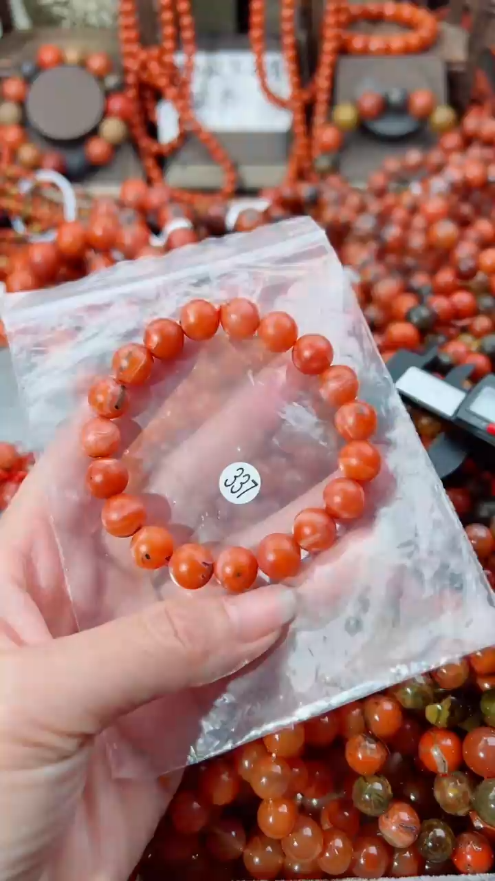 南红玛瑙未镶嵌手串10+
