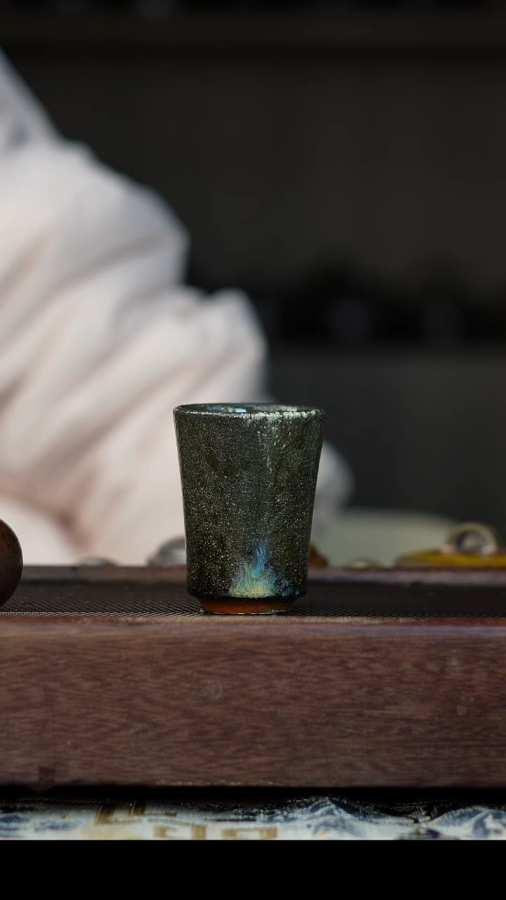 茶壶紫砂刘****生柴烧紫砂 闻香杯50cc