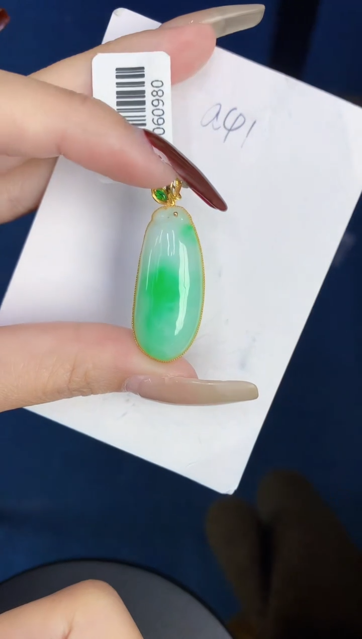 【闪购商品】翡翠颈饰18K金镶嵌0000000000