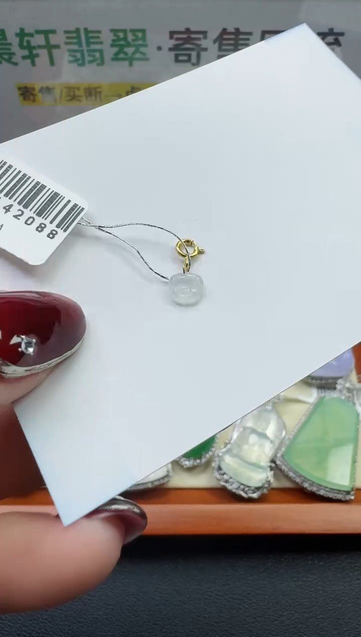 【闪购商品】翡翠颈饰18K金镶嵌寄售回流，不退不换