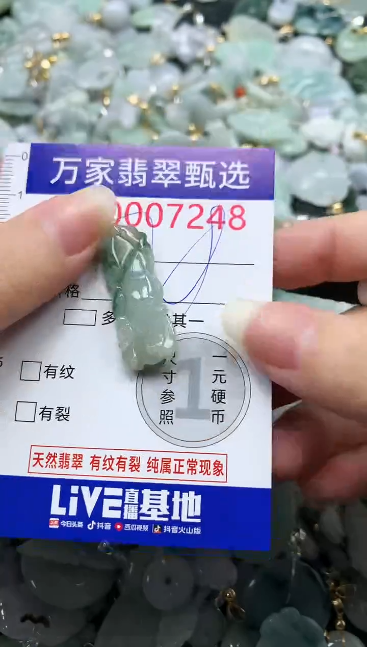 吊坠(不含链)未镶嵌翡翠7248