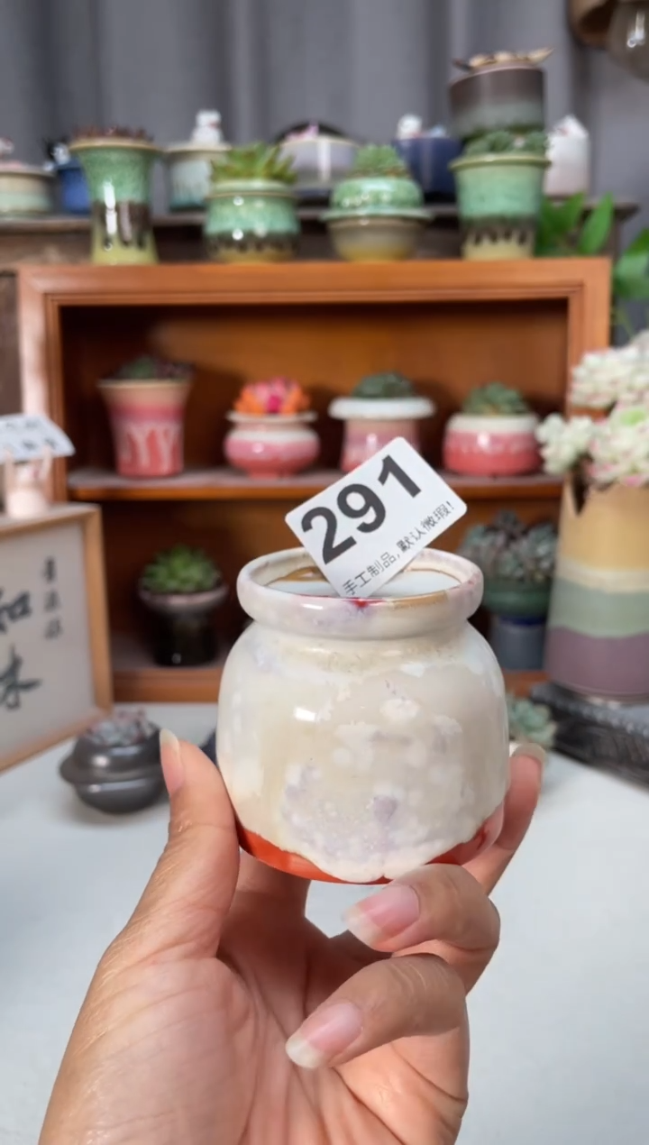 瓷片291知木小芳花盆