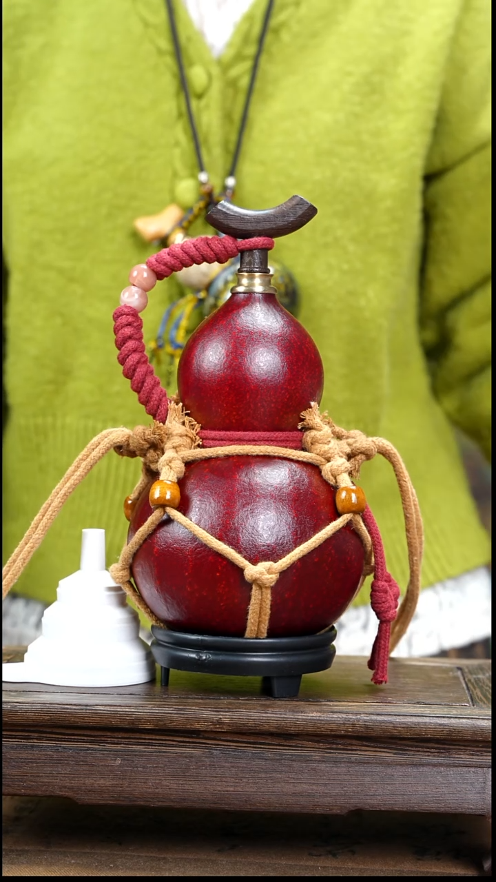 WS069网兜款大漆酒葫芦（现货现发）