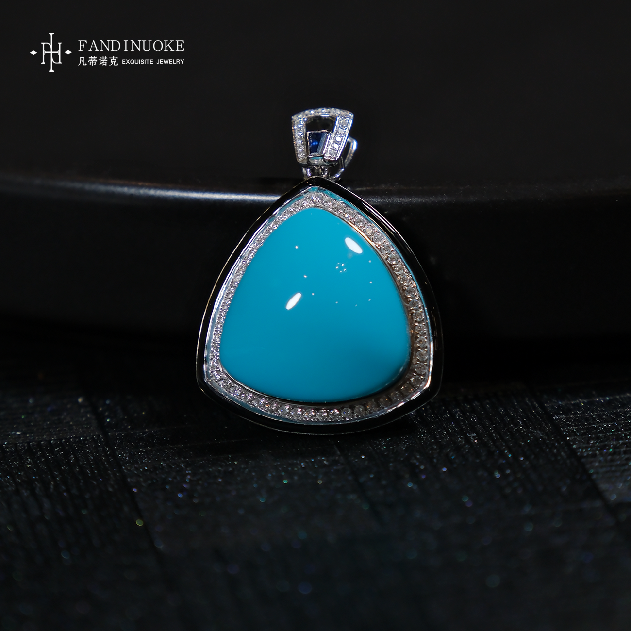 【加加专属】6 MJ02693-18k金绿松石吊坠—多样性发一件-17*18*4mm