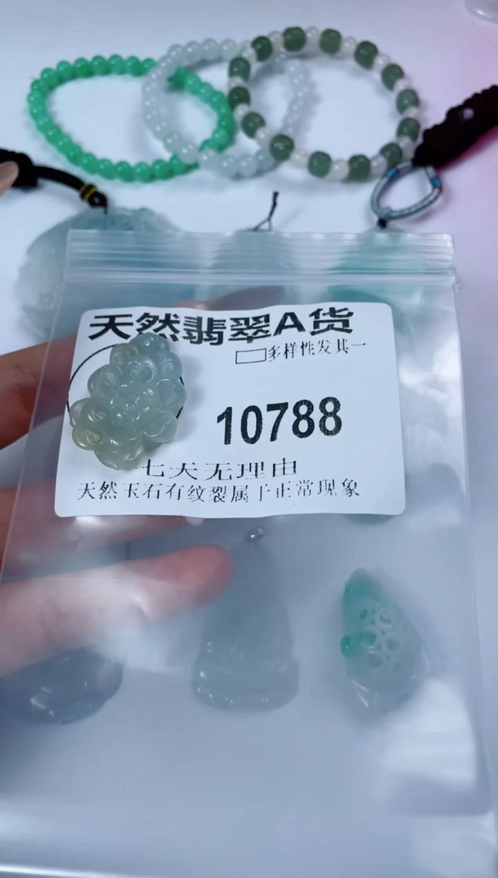 翡翠未镶嵌颈饰10788