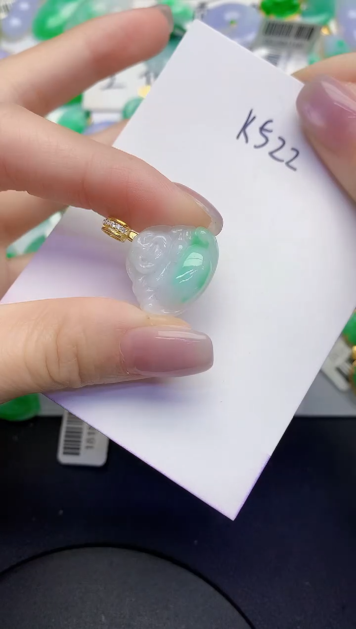 颈饰未镶嵌翡翠缅甸天然翡翠A货