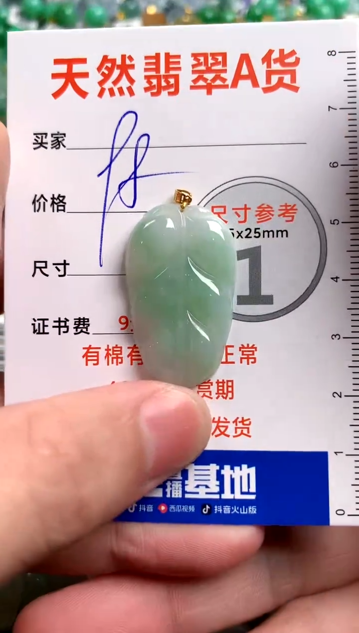 【闪购商品】翡翠颈饰18K金镶嵌14008688