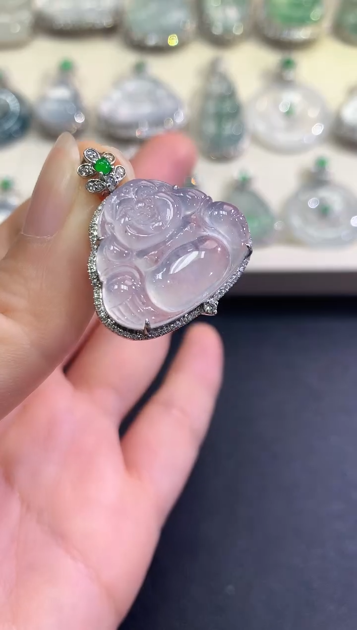 【闪购商品】翡翠颈饰18K金镶嵌B55   