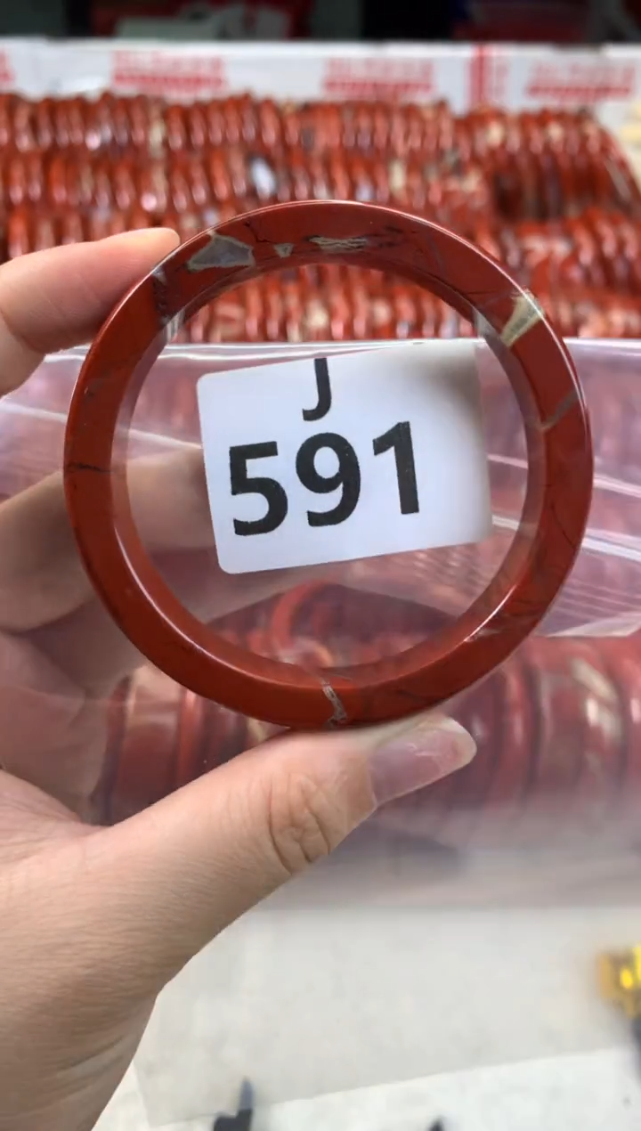 【闪购商品】碧石红碧石手镯J未镶嵌591-56