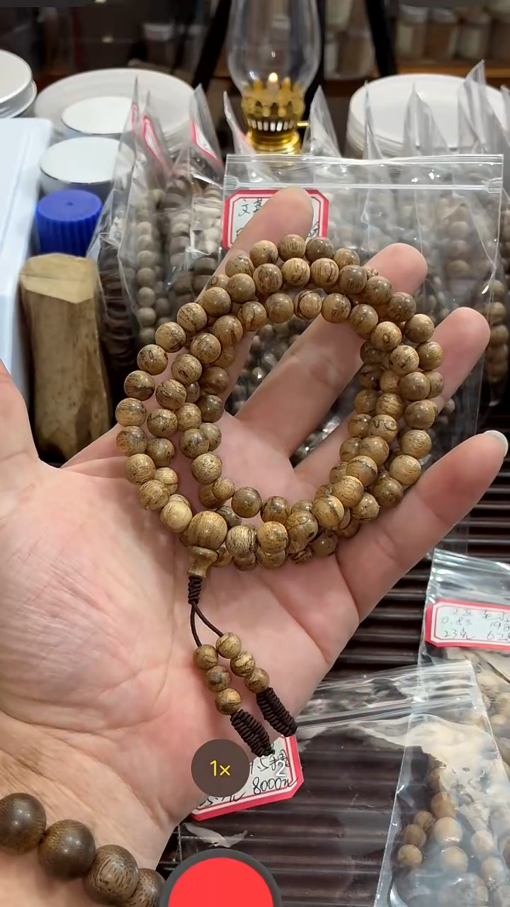 沉香手串吕*哇正区马尼捞0.85尺寸25克+