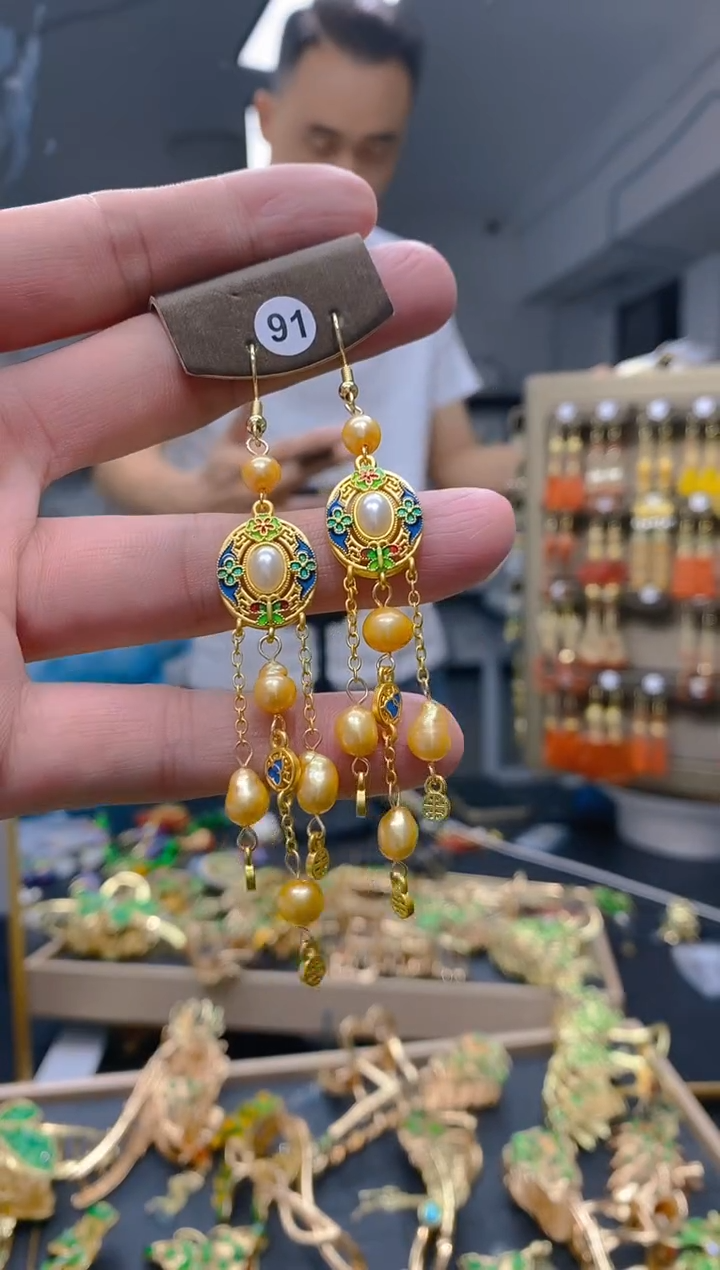 【闪购商品】淡水珍珠耳饰合金0309珍珠饰品