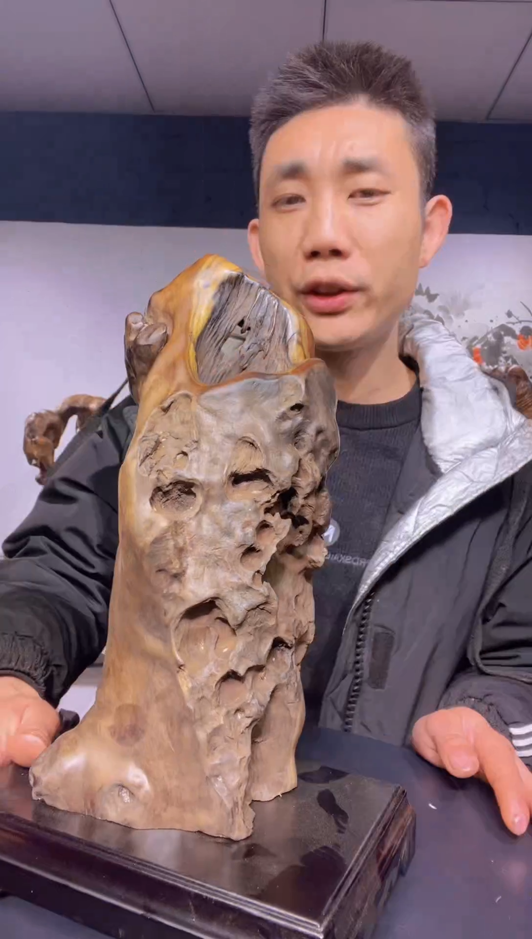 【闪购商品】金丝楠木雕金丝楠木工艺品摆件