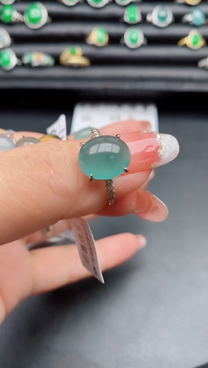 【闪购商品】翡翠戒指银S925镶嵌12312321