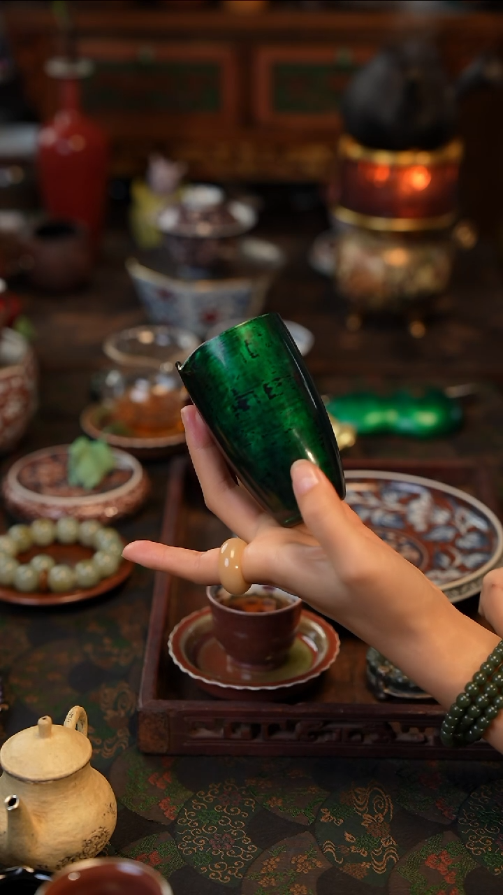 大漆公道杯  景德镇陶瓷福利款