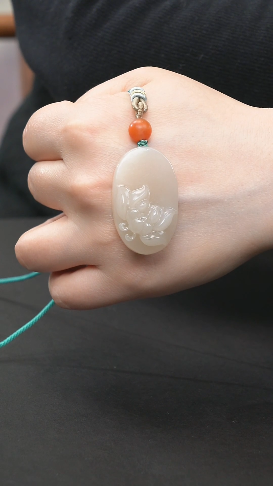 【闪购商品】和田玉颈饰未镶嵌荷花